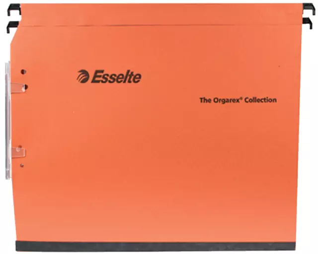 Een Hangmap Esselte Orgarex Dual lateraal 345x275x15mm oranje koop je bij Goedkope Kantoorbenodigdheden