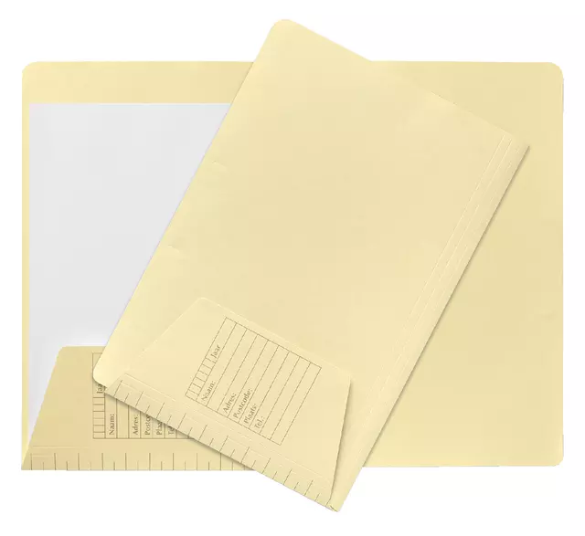 Een Dossiermap Jalema folio 1 klep 160gr lichtgeel koop je bij Goedkope Kantoorbenodigdheden