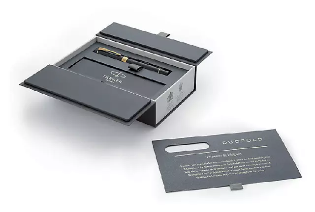 Een Vulpen Parker Duofold Classic black 18k GT fijn koop je bij L&N Partners voor Partners B.V.