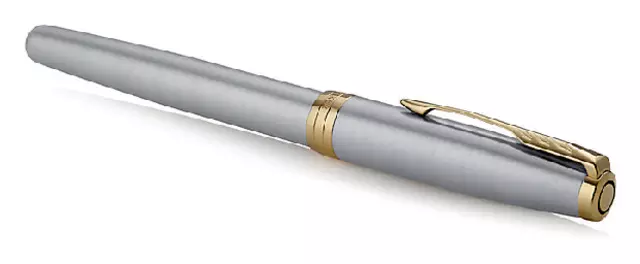 Een Vulpen Parker Sonnet stainless steel GT fijn koop je bij Van Hoye Kantoor BV