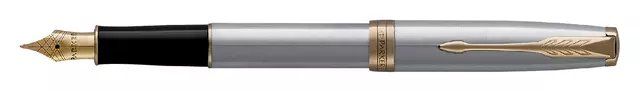 Een Vulpen Parker Sonnet stainless steel GT medium koop je bij L&N Partners voor Partners B.V.