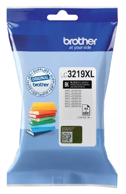 Een Inktcartridge Brother LC-3219XLBK zwart koop je bij KantoorProfi België BV