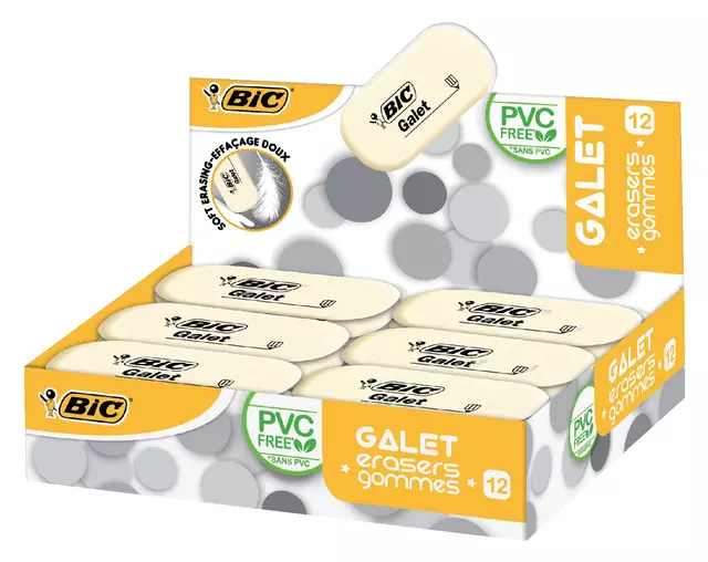 Een Gum Bic Galet pvc vrij zacht potlood wit koop je bij L&N Partners voor Partners B.V.