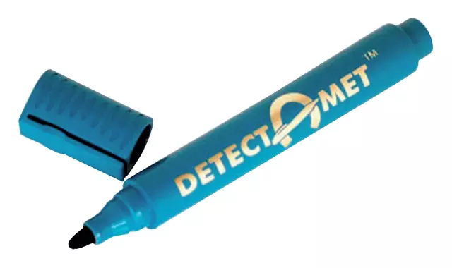 Een Viltstift detectie Detectamet rond blauw koop je bij Van Leeuwen Boeken- en kantoorartikelen