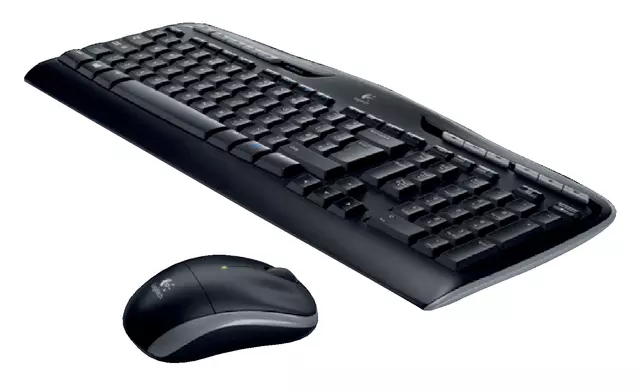 Een Toetsenbord Logitech MK330 Qwerty +muis zwart koop je bij EconOffice