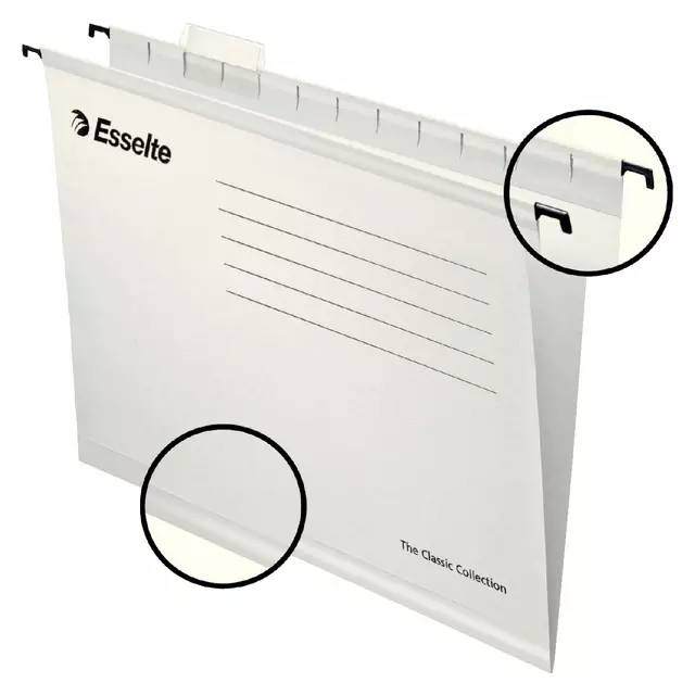 Een Hangmap Esselte Classic A4 V-bodem 345x240mm wit koop je bij L&N Partners voor Partners B.V.