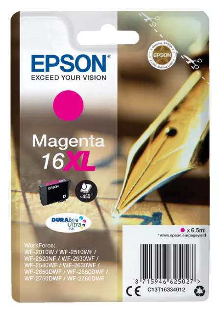 Buy your Inktcartridge Epson 16XL T1633 rood at QuickOffice BV