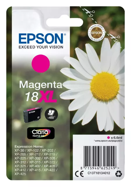 Een Inktcartridge Epson 18XL T1813 rood koop je bij Goedkope Kantoorbenodigdheden