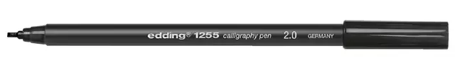 Een Kalligrafiepen edding 1255 2.0mm zwart koop je bij Van Leeuwen Boeken- en kantoorartikelen