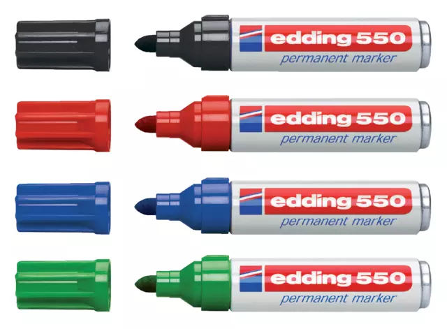 Viltstift edding 550 rond 3-4mm rood