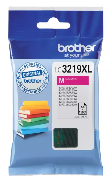 Een Inktcartridge Brother LC-3219XLM rood koop je bij Van Hoye Kantoor BV