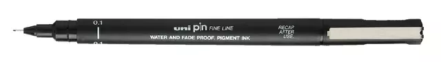 Een Fineliner Uni-ball Pin 0.1mm zwart koop je bij L&N Partners voor Partners B.V.
