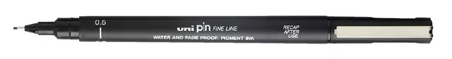 Een Fineliner Uni-ball Pin 0.5mm zwart koop je bij L&N Partners voor Partners B.V.
