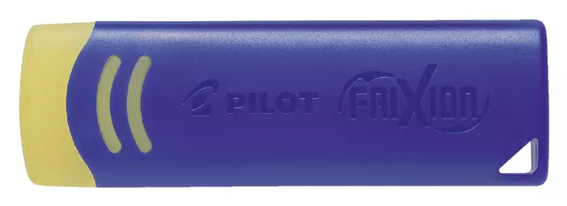 Een Gum Pilot friXion geel met blauwe houder koop je bij MV Kantoortechniek B.V.