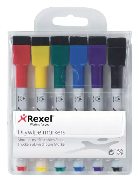Een Whiteboardstift Rexel mini assorti koop je bij L&N Partners voor Partners B.V.