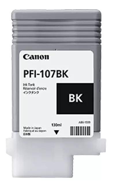 Een Inktcartridge Canon PFI-107 zwart koop je bij MV Kantoortechniek B.V.