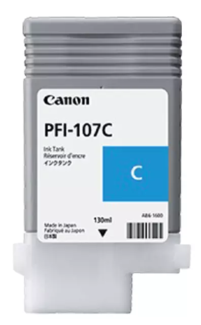 Een Inktcartridge Canon PFI-107 blauw koop je bij De Angelot