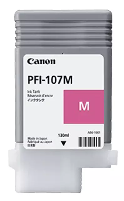 Een Inktcartridge Canon PFI-107 rood koop je bij Van Hoye Kantoor BV