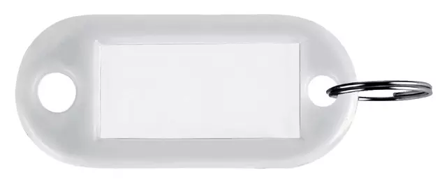Een Sleutellabel Pavo kunststof wit koop je bij MV Kantoortechniek B.V.