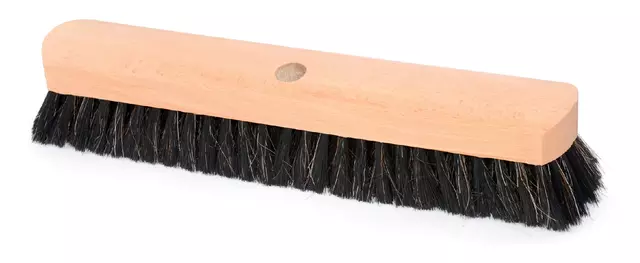 Een Zaalbezem Cleaninq hout 40cm zwart gat Ø23.5mm koop je bij MV Kantoortechniek B.V.