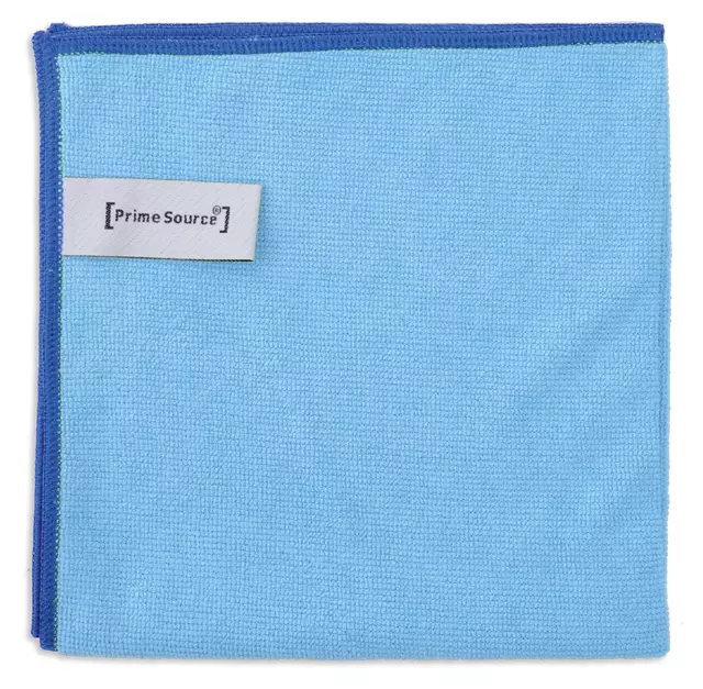 Een Microvezeldoek Primesource professional 38x38cm blauw pak à 10 stuks koop je bij Goedkope Kantoorbenodigdheden