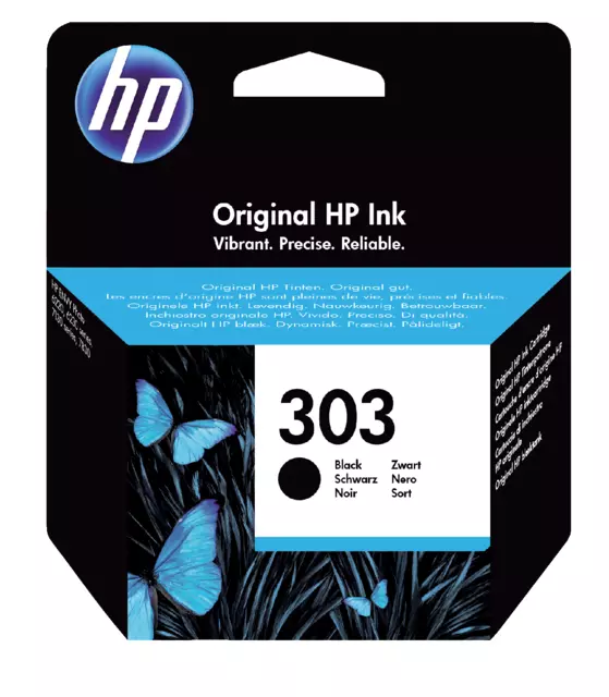 Een Inktcartridge HP T6N02AE 303 zwart koop je bij Kantoorvakhandel van der Heijde