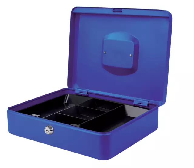 Een Coffret caisse Pavo 300x240x90mm bleu koop je bij QuickOffice BV