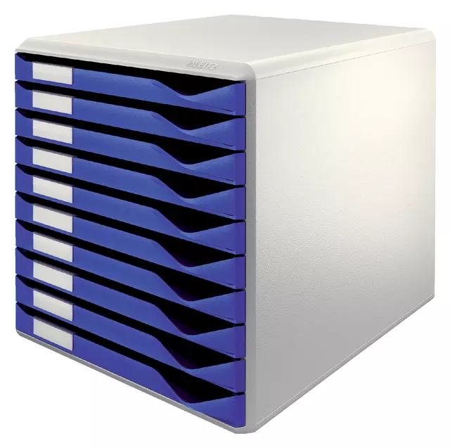Een Ladenblok Leitz A4 10 laden blauw/wit koop je bij EconOffice