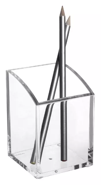 Een Pennenkoker MAUL vierkant 7x7x10.5cm acryl koop je bij Van Leeuwen Boeken- en kantoorartikelen