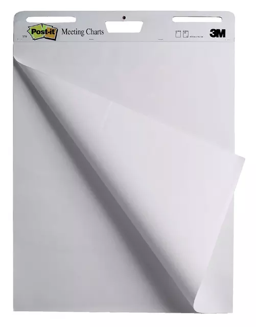 Een Meeting chart Post-it 559 Super Sticky 63.5x76.2mm wit 4+2 gratis koop je bij KantoorProfi België BV