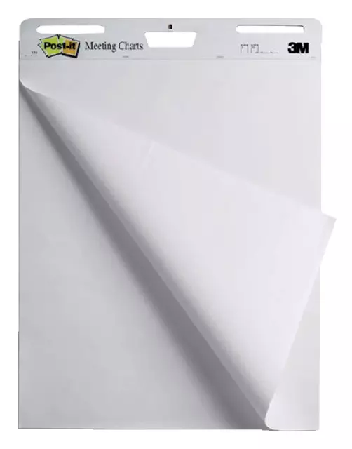 Een Meeting chart 3M Post-it 559 Super Sticky 63,5x76,2cm blanco koop je bij Totaal Kantoor Goeree