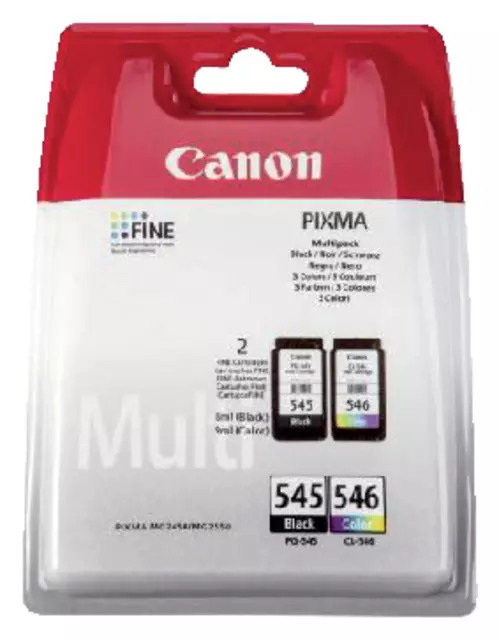 Een Inktcartridge Canon PG-545 + CL-546 zwart + kleur koop je bij Klik Office BV