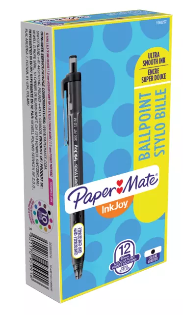 Een Balpen Paper Mate Inkjoy 300RT medium zwart koop je bij NiceSupplies.nl