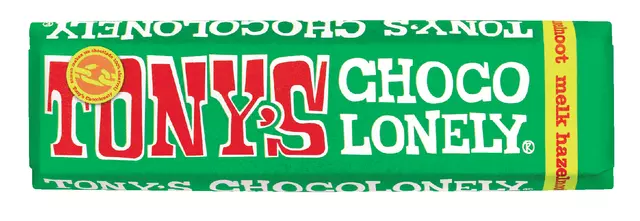Een Chocolade Tony's Chocolonely hazelnoot reep 47gr koop je bij L&N Partners voor Partners B.V.