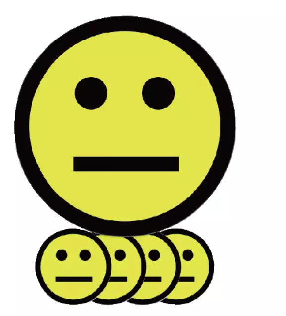 Een Magneet smiley 50mm emotie neutraal geel koop je bij EconOffice