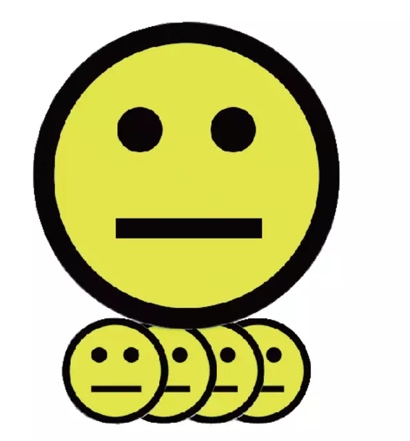 Een Magneet smiley 75mm emotie neutraal geel koop je bij EconOffice