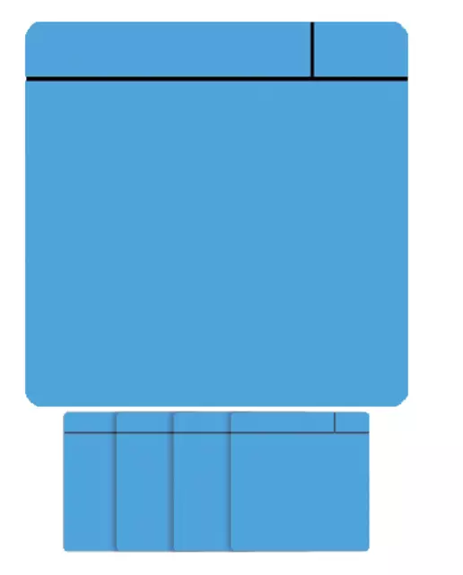 Een Magneet scrum 75x75mm lichtblauw koop je bij KantoorProfi België BV