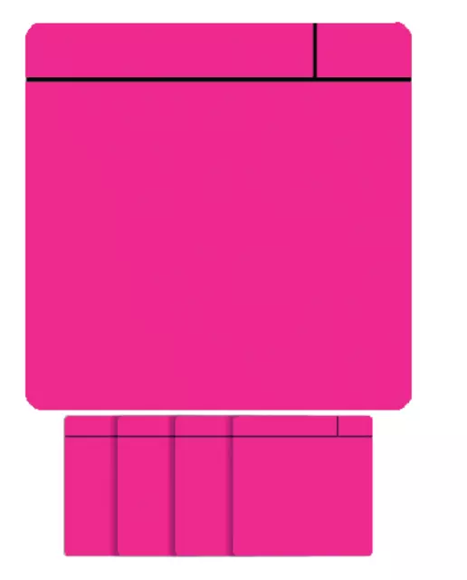 Een Magneet scrum 75x75mm roze koop je bij L&N Partners voor Partners B.V.