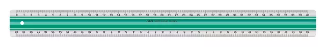 Een Liniaal Linex super S40 40cm transparant koop je bij EconOffice