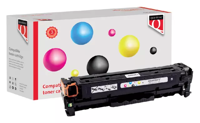 Een Cartouche toner Quantore alternative pour HP CC530A 304A noir koop je bij Van Hoye Kantoor BV