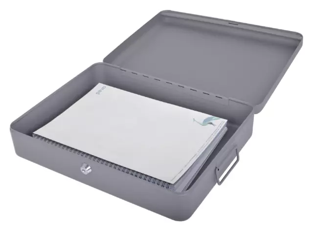 Een Caisse à documents Pavo 370x280x90mm gris foncé koop je bij QuickOffice BV