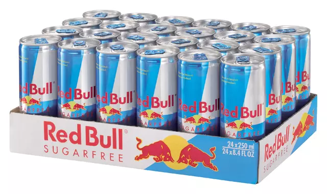 Een Energiedrank Red Bull sugarfree blik 250ml koop je bij Goedkope Kantoorbenodigdheden