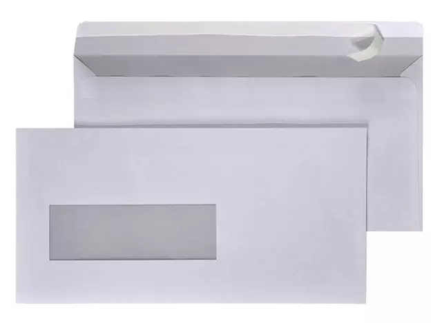 Een Envelop Hermes EA5/6 110x220mm venster 4x11links zelfkl 500 koop je bij EconOffice