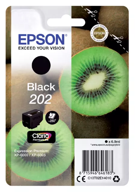 Een Inktcartridge Epson 202 T02E14 zwart koop je bij NiceSupplies.nl