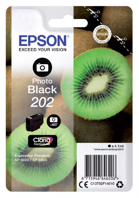 Een Inktcartridge Epson 202 T02F14 foto zwart koop je bij QuickOffice BV