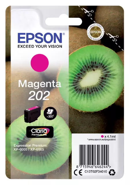 Een Inktcartridge Epson 202 T02F34 rood koop je bij QuickOffice BV