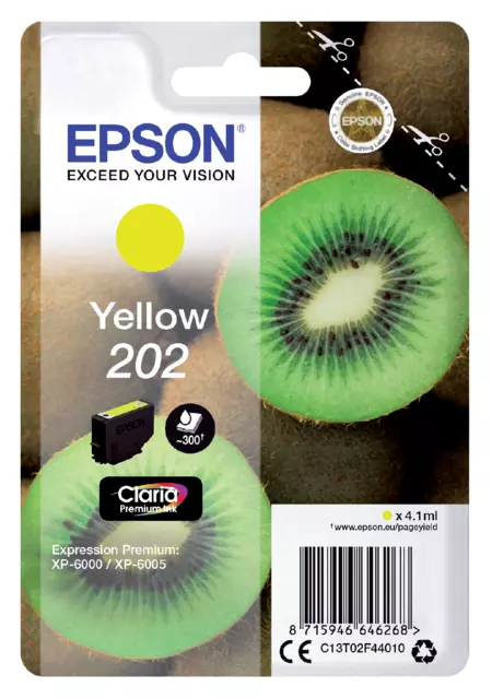 Een Cartouche d’encre Epson 202 T02F44 jaune koop je bij QuickOffice BV