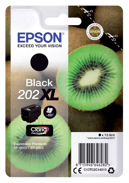 Een Inktcartridge Epson 202XL T02G14 zwart koop je bij QuickOffice BV