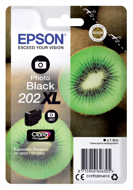 Buy your Inktcartridge Epson 202XL T02H14 foto zwart at QuickOffice BV