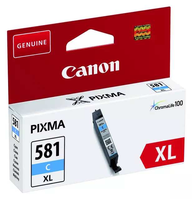 Een Inktcartridge Canon CLI-581XL blauw koop je bij KantoorProfi België BV